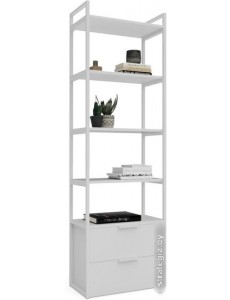 Стеллаж Crafto Квентин Мини Лофт 01 600x320x1900 (белый)