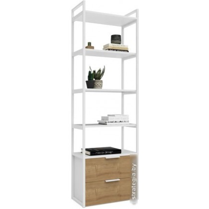 Crafto Квентин Мини Лофт 02 600x320x1900 (белый/дуб)