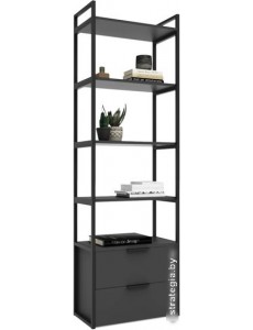 Стеллаж Crafto Квентин Мини Лофт 09 600x320x1900 (графит)