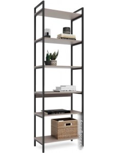 Стеллаж Crafto Симпл Лофт 05 600x320x1900 (черный/латте)