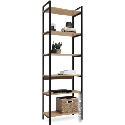 Crafto Симпл Лофт 06 600x320x1900 (черный/дуб)