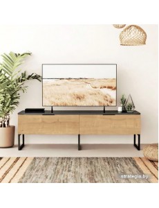 Тумба Crafto Рокки 01 1500x380x470 (графит/дуб)