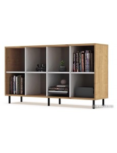 Тумба Crafto Санса 03 1500x400x750 (черный/дуб/белый)