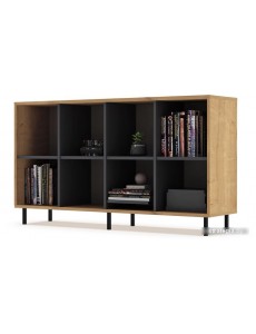 Тумба Crafto Санса 04 1500x400x750 (черный/дуб/графит)