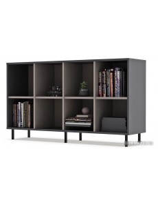 Тумба Crafto Санса 06 1500x400x750 (черный/графит/латте)