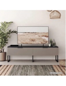 Тумба Crafto Рокки 08 1500x380x470 (графит/латте)