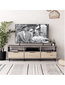 Тумба Crafto Агата 08 1500x380x470 (латте/каштан)