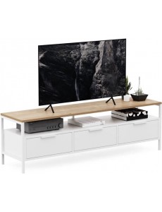 Тумба Crafto Фрида 02 1540x400x470 (белый/дуб)