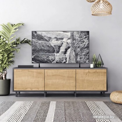 Crafto Анри 07 1500x380x470 (графит/дуб)