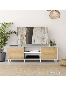 Тумба Crafto Анри Лайт 02 1500x380x470 (белый/дуб)