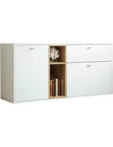 Комод ДСВ Ланс К101 (белый/дуб бунратти)