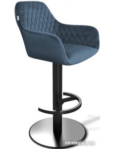 Стул Sheffilton SHT-ST38/S137 (тихий океан/стальной/черный муар)