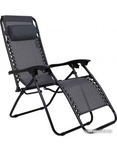 Шезлонг AksHome Relax складное (серый)