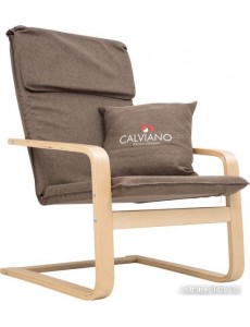 Интерьерное кресло Calviano Soft 1 (коричневый)