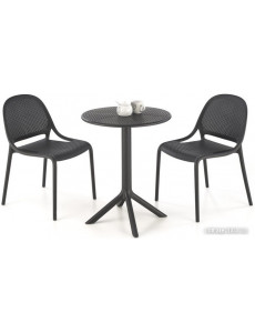 Кухонный стол Halmar Calvo 60/72 (черный)