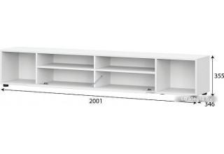 Тумба NN мебель Токио 00-00106072 (белый текстурный)