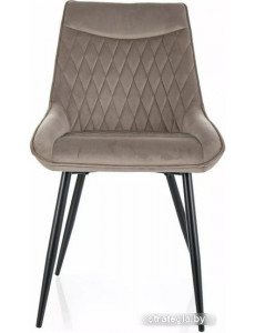 Стул Signal Agat Velvet Bluvel 40 (темно-бежевый/черный)