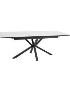 Кухонный стол Signal Logan LOGANBC160 (белый/черный матовый)