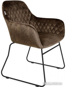 Стул с подлокотниками Sheffilton SHT-ST38/S167 (кофейный трюфель/черный муар)