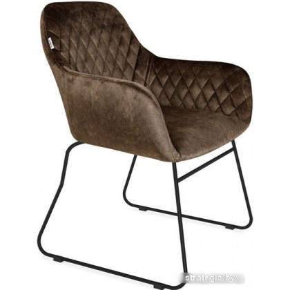Стул с подлокотниками Sheffilton SHT-ST38/S167 (кофейный трюфель/черный муар)