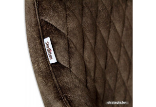 Стул с подлокотниками Sheffilton SHT-ST38/S167 (кофейный трюфель/черный муар)