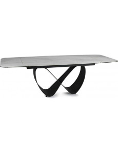Кухонный стол Signal Infinity ceramic INFINITYBC160 (белый/черный)
