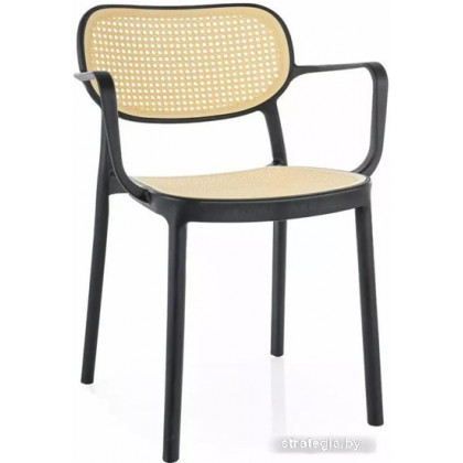 Стул с подлокотниками Signal Bali II (бежевый/черный)