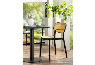 Стул с подлокотниками Signal Bali II (бежевый/черный)