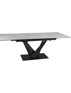 Кухонный стол Signal Sorento ceramic SORENTOBC160 (белый/черный матовый)