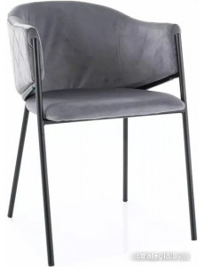 Стул Signal Bono Velvet Bluvel 14 (темно-серый/черный)