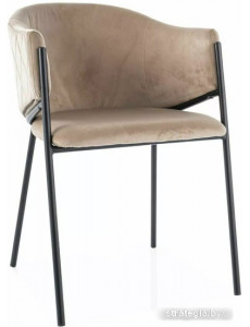 Стул Signal Bono Velvet Bluvel 28 (бежевый/черный)