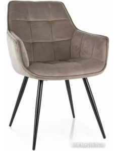 Стул Signal Lilia Velvet (bluvel 40 темно-бежевый/черный)