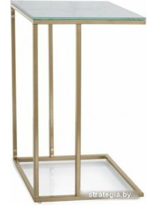 Журнальный столик Signal Symphony G (белый мрамор/золотой)