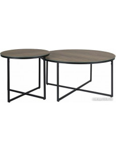 Журнальный столик Signal Palermo I (2 шт, светло-коричневый/черный)