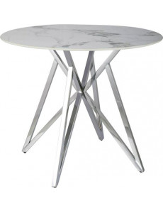 Кухонный стол Signal Murano MURANOBCHFI90 (белый/хром)