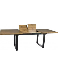 Кухонный стол Signal Umberto II UMBERTOIIDAC160 (дуб артизан/черный)