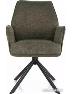Стул с подлокотниками Signal Hugo Brego 77 (оливковый/черный)