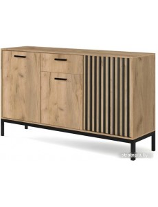 Комод Halmar Lamino KM-1 (дуб крафт/черный)