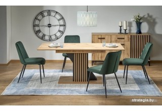 Halmar Fabiano раскладной 135-175/75 (дуб вотан/черный)