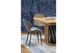 Halmar Fabiano раскладной 135-175/75 (дуб вотан/черный)