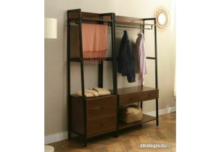 Стеллаж Signal Ava A (орех/черный)