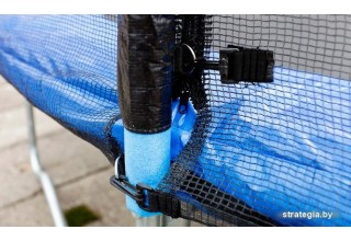 Atlas Sport 374 см - 12ft Basic (с лестницей, внешняя сетка, синий)