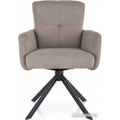 Стул с подлокотниками Signal Basil Vardo 34 (бежевый/черный)
