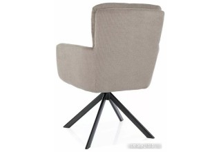 Стул с подлокотниками Signal Basil Vardo 34 (бежевый/черный)
