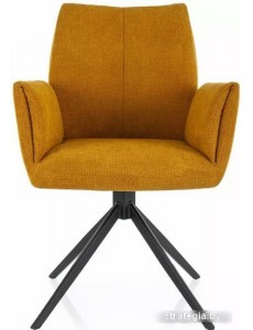 Стул с подлокотниками Signal Coco II Vardo 66 (карри/черный матовый)