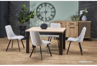 Halmar Bagio раскладной 120-160/80/77 (дуб артизан/черный)