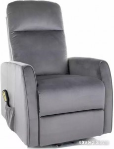 Электрический реклайнер Signal Leto Velvet 14 раскладное (темно-серый)