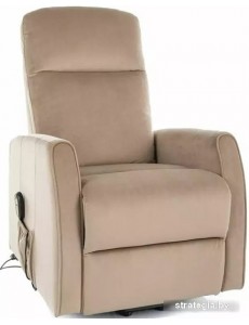 Электрический реклайнер Signal Leto Velvet 19 раскладное (бежевый)
