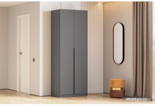 Шкаф распашной Mio Tesoro К "ШК 5" 00-00111965 (графит серый, 800)