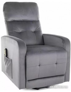 Электрический реклайнер Signal Otus II Velvet Bluvel 14 раскладное (темно-серый)